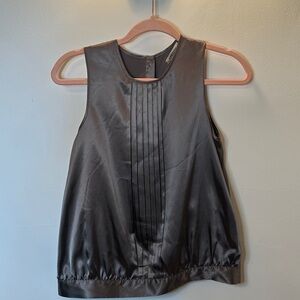 Vertigo Paris Black Satin Blouse